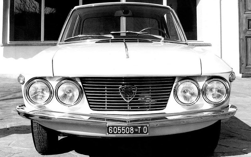 immagine Lancia Fulvia 1.2: vista frontale (Foto presentazione 1965)