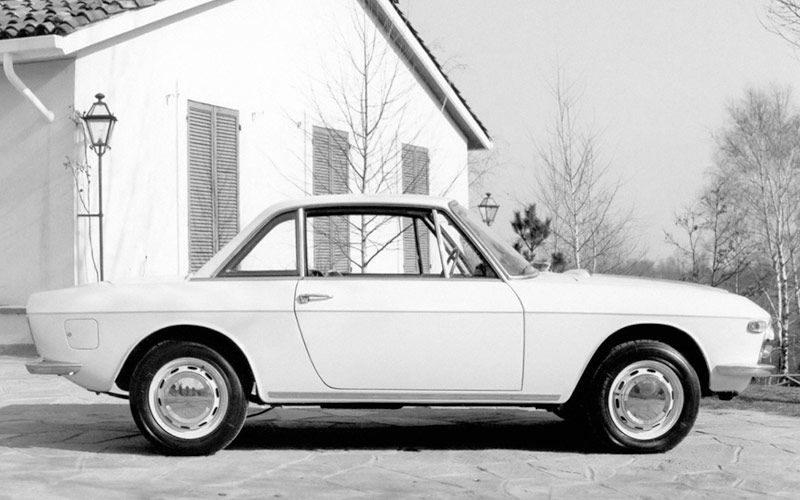 immagine Lancia Fulvia 1.2: vista laterale (Foto presentazione 1965)