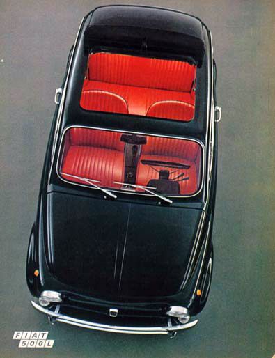 un'immagine utile per riconoscere la vecchia Fiat 500 dagli esterni