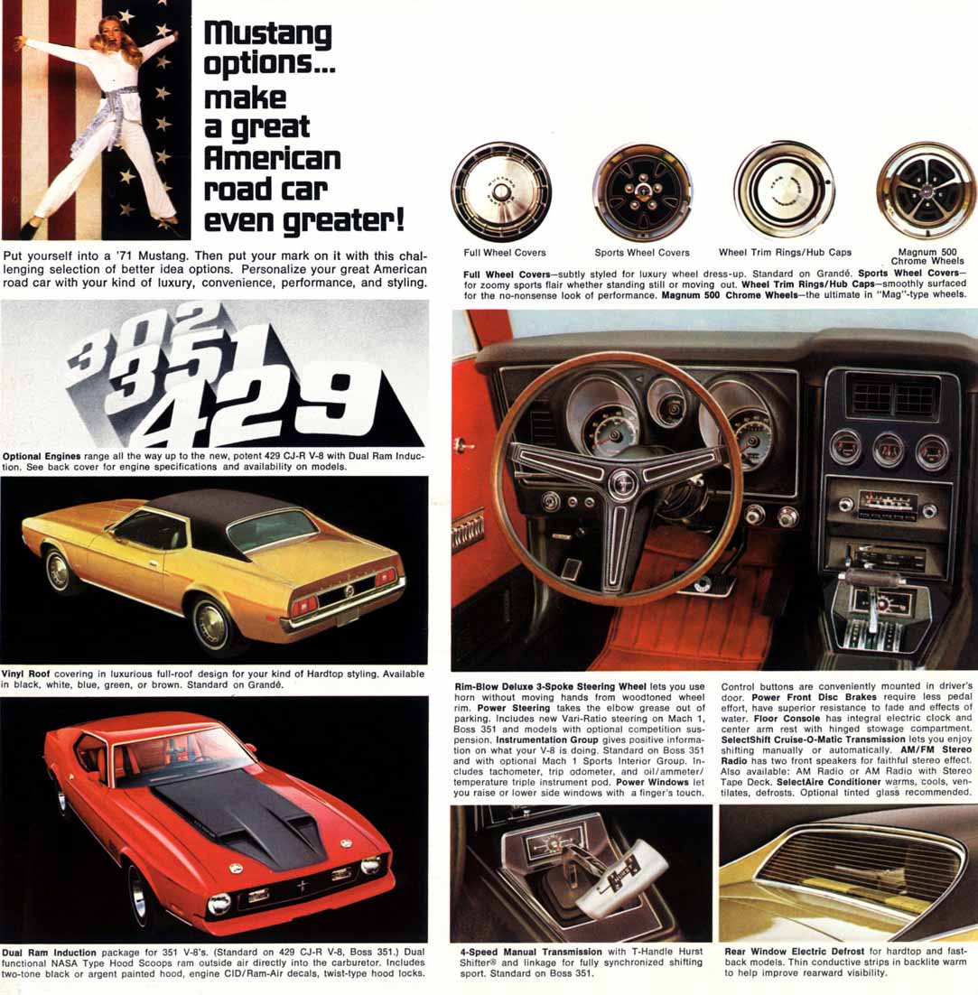 Brochure Ford Mustang del 1971