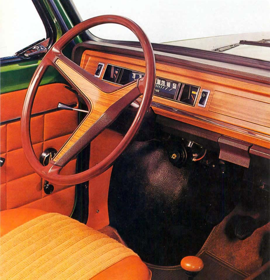 Il cruscotto della Simca 1000 Special del 1974