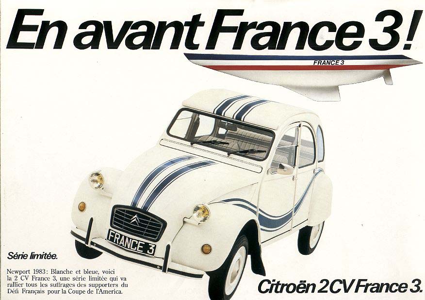brochure della Citroen 2CV France 3, immagine di copertina