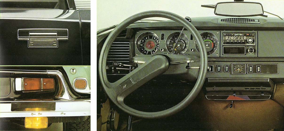 Gli interni della Citroën DS del 1971 con il volante in schiuma