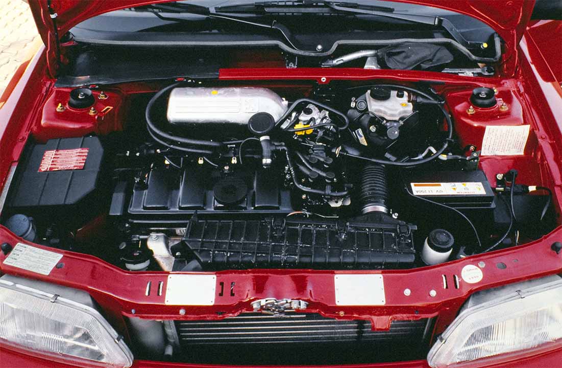 il motore della Peugeto 106 Rallye 1.3 S1