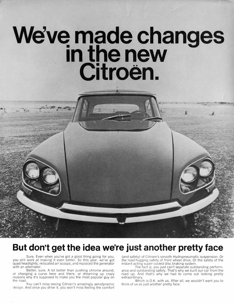 Brochure versione americana della Citroen ID